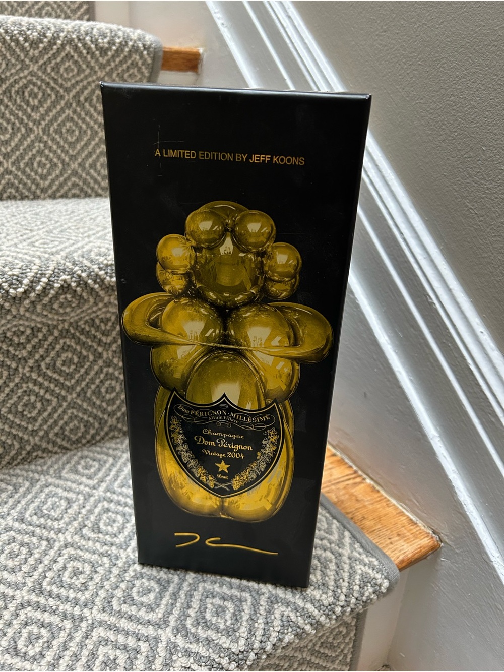 Dom Pérignon x Jeff Koons Limited Edition Champagne Box ONLY - Gold